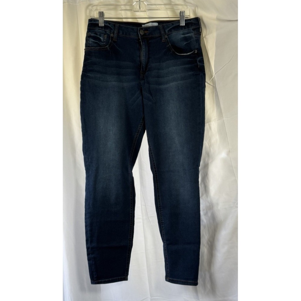 Kenneth Cole Reaction‎ Skinny Jeans Womens Size 12 Blue Denim Dark Wash